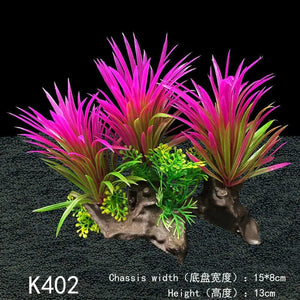 Planet Gates PVC Aquarium Decorative Simulation Artificial Leaves Plant Environmental Protection Materials Aquarium Decorative Accessories