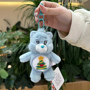 Planet Gates Q / 15CM 15CM Miniso Kawaii Care Bears Key Chain Cartoon Cute Anime Pendant Genuine Rainbow Bear Plush Toy Children's Girl Birthday Gift