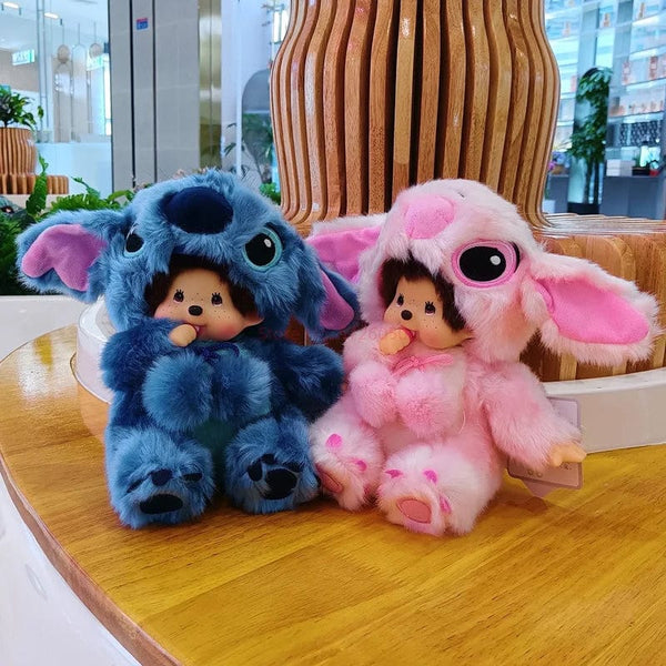 Planet Gates Q Disney 20cm Linabell Transform Stitch Rabbit Totoro Kiki Plush Toy Kawaii Stellalou Plushies Stuffed Doll Kids Christmas Gift