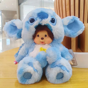 Planet Gates Q Disney 20cm Linabell Transform Stitch Rabbit Totoro Kiki Plush Toy Kawaii Stellalou Plushies Stuffed Doll Kids Christmas Gift