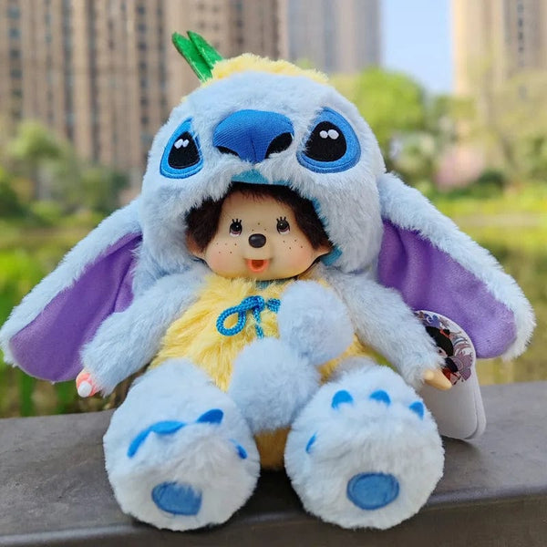 Planet Gates Q Disney 20cm Linabell Transform Stitch Rabbit Totoro Kiki Plush Toy Kawaii Stellalou Plushies Stuffed Doll Kids Christmas Gift
