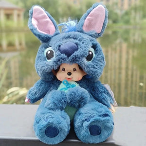 Planet Gates Q Disney 20cm Linabell Transform Stitch Rabbit Totoro Kiki Plush Toy Kawaii Stellalou Plushies Stuffed Doll Kids Christmas Gift