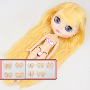 Planet Gates Q1206P281E2C / 30cm nude doll ICY DBS Blyth Doll 1/6 BJD Joint Body White Skin Special Offer On Sale Random Eyes Color 30cm TOY Girls Gift Anime