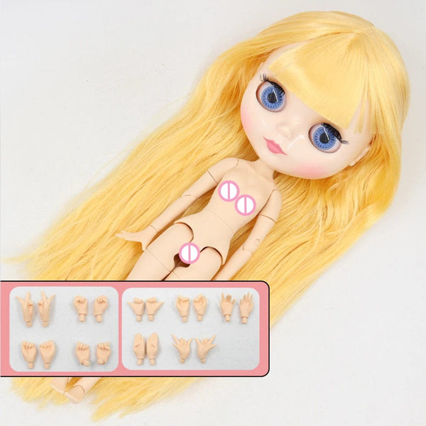 Planet Gates Q1206P281E2C / 30cm nude doll ICY DBS Blyth Doll 1/6 BJD Joint Body White Skin Special Offer On Sale Random Eyes Color 30cm TOY Girls Gift Anime