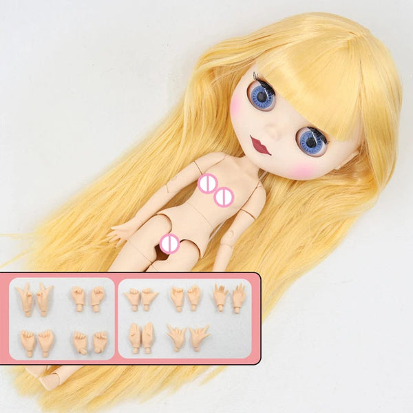 Planet Gates Q1206P281E2C / 30cm nude doll ICY DBS Blyth Doll 1/6 BJD Joint Body White Skin Special Offer On Sale Random Eyes Color 30cm TOY Girls Gift Anime