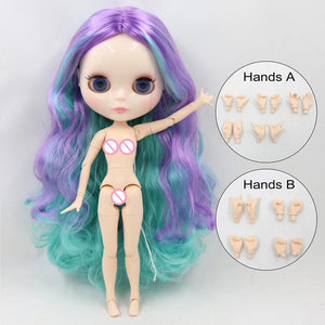 Planet Gates Q1206P281E2C / 30cm nude doll ICY DBS Blyth Doll 1/6 BJD Joint Body White Skin Special Offer On Sale Random Eyes Color 30cm TOY Girls Gift Anime
