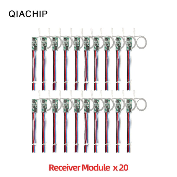Planet Gates QA-R-012x40 / CHINA QIACHIP 40pcs 433.92Mhz Universal Wireless DC 3.6V-24V Remote Control Switch 1 CH RF Relay Receiver LED Light Controller DIY Kit