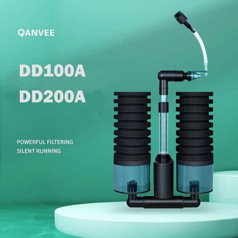 Planet Gates Qanvee Electric Water Sponge USB Purifier Biological Oxygen Fish Tank Filter Foam Aquarium Accessories Filtro Equipment Goods