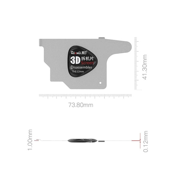 Planet Gates QianLi Mobile Phone LCD Screen Spudger Opening Pry Card Ultra Thin Flexible Disassemble Steel Metal Phone Repair tools