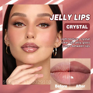Planet Gates QIBEST Crystal Lip Balm Moisturizing Lip Gloss Oil Jelly Lipgloss Long Lasting Liquid Lipstick Hydrating Tinted Lip Serum Makeup