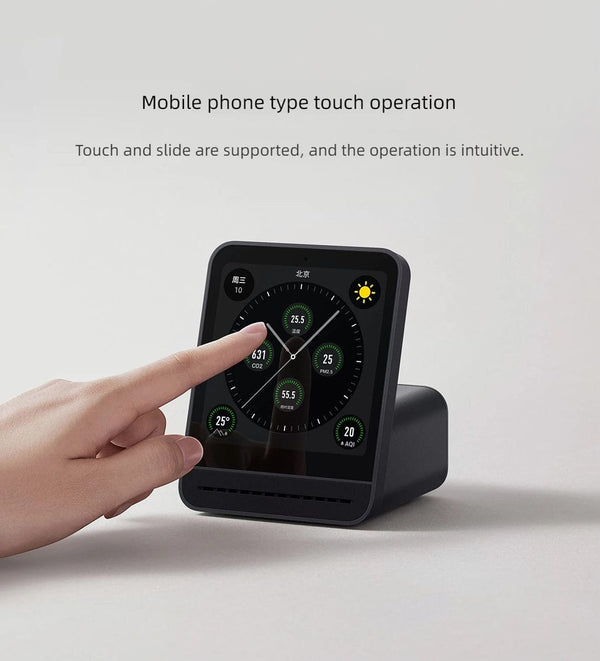 Planet Gates Qingping Air Detector 2 Smart Home Touch Screen Control Temperature Humidity Sensor CO2 PM2.5 Quality Monitor Work With Mijia Ap