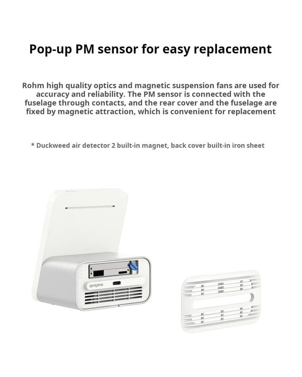 Planet Gates Qingping Air Detector 2 Smart Home Touch Screen Control Temperature Humidity Sensor CO2 PM2.5 Quality Monitor Work With Mijia Ap