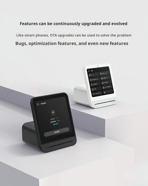 Planet Gates Qingping Air Detector 2 Smart Home Touch Screen Control Temperature Humidity Sensor CO2 PM2.5 Quality Monitor Work With Mijia Ap