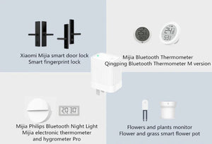 Planet Gates Qingping Bluetooth Gateway Hub Compatible WIFI Remote View Data Sub-Device Smart  Linkage Home Device Work With Mi home APP
