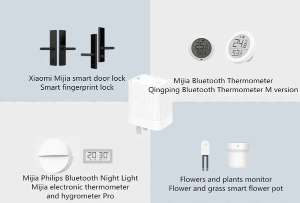 Planet Gates Qingping Bluetooth Gateway Hub Compatible WIFI Remote View Data Sub-Device Smart  Linkage Home Device Work With Mi home APP