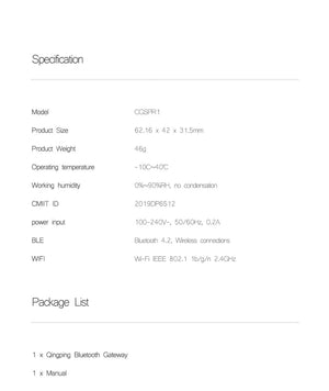 Planet Gates Qingping Bluetooth Gateway Hub Compatible WIFI Remote View Data Sub-Device Smart  Linkage Home Device Work With Mi home APP