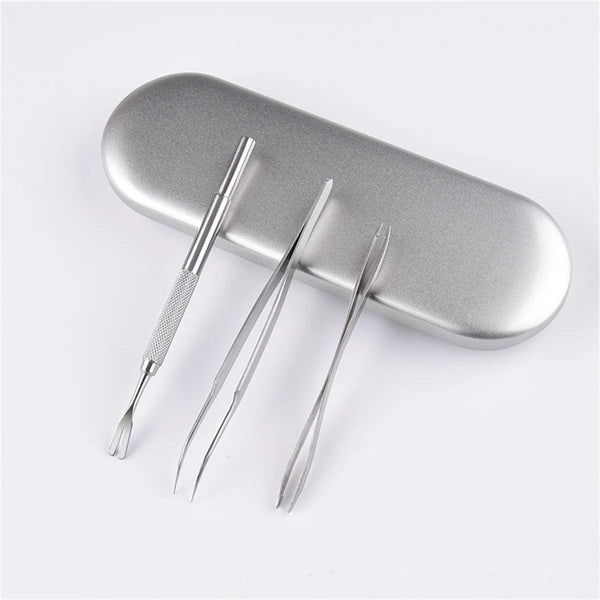 Planet Gates Quality Stainless Steel Pet Flea Remover Tool Scratching Hook Tweezers Clips Set Cat Dog Tick Removal Tool Pet Grooming Supplies
