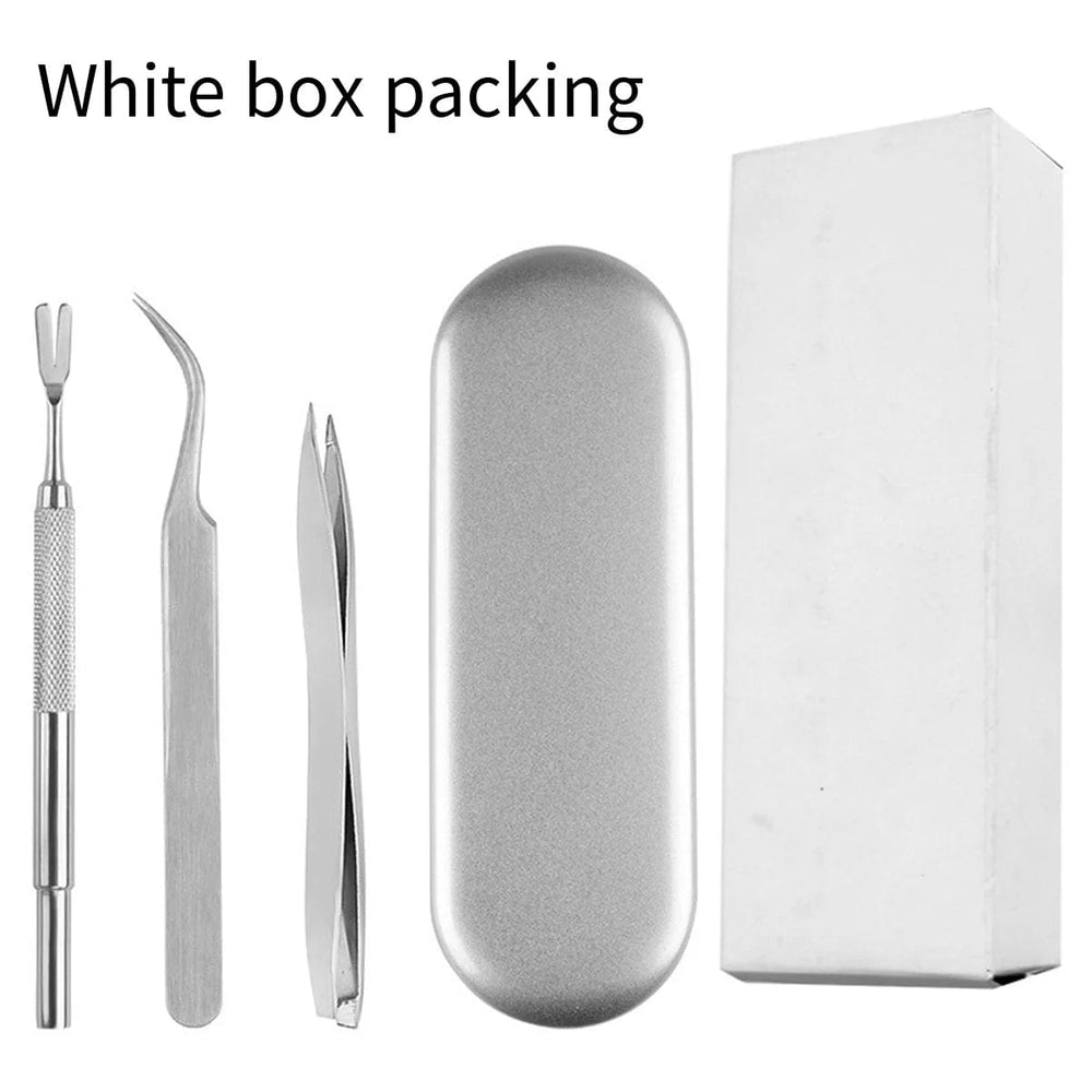 Planet Gates Quality Stainless Steel Pet Flea Remover Tool Scratching Hook Tweezers Clips Set Cat Dog Tick Removal Tool Pet Grooming Supplies