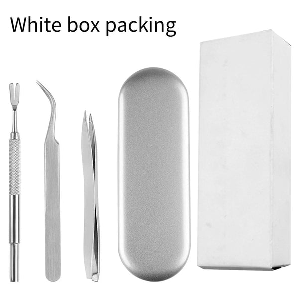 Planet Gates Quality Stainless Steel Pet Flea Remover Tool Scratching Hook Tweezers Clips Set Cat Dog Tick Removal Tool Pet Grooming Supplies