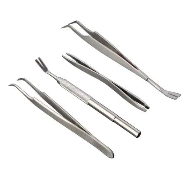 Planet Gates Quality Stainless Steel Pet Flea Remover Tool Scratching Hook Tweezers Clips Set Cat Dog Tick Removal Tool Pet Grooming Supplies