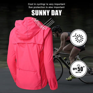 Planet Gates QUESHARK Women Windproof Waterproof Reflective Cycling Jacket MTB Bicycle Long Sleeve Windbreaker Sleeveless Vest Bike Coat