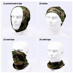 Planet Gates QXMZ260-26 Outdoor Sport Bandana Military Tube Scarf Fishing Cycling Tactical Hiking Face Cover Neck Gaiter Half Mask Headband Men Women