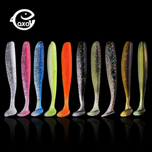 Planet Gates QXO Fishing Soft Lure Worm With Box Silicone Bait Swimbait Streamer Sea Fishing Spoon Lure 7cm 10cm Wobbler Set