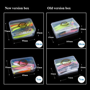 Planet Gates QXO Fishing Soft Lure Worm With Box Silicone Bait Swimbait Streamer Sea Fishing Spoon Lure 7cm 10cm Wobbler Set