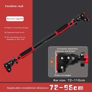 Planet Gates R suit 72-95cm / CHINA New Anti Drop Indoor Horizontal Bar Home No Punching Wall-mounted Pull Up Bar Corridor Fitness Horizontal Bar