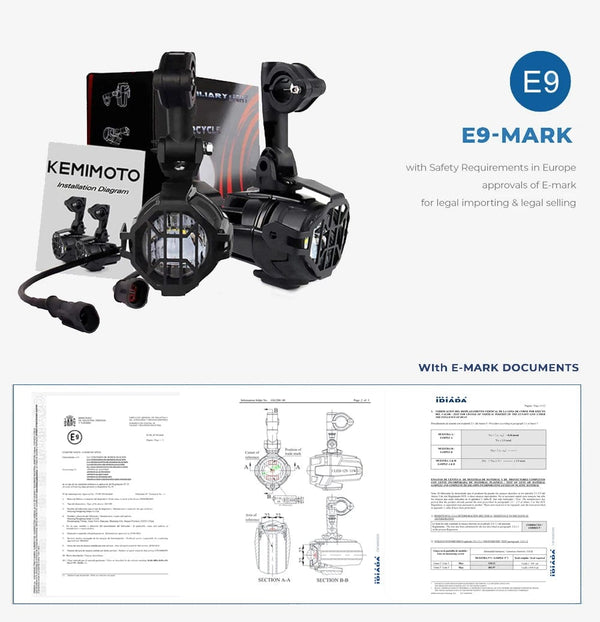 Planet Gates R1200GS 40W Motorcycle LED Fog Lights Auxiliary Assembliy For BMW R1200GS F850GS F750GS F 850GS 750GS 1250GS GS LC Adventure