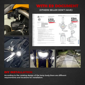 Planet Gates R1200GS 40W Motorcycle LED Fog Lights Auxiliary Assembliy For BMW R1200GS F850GS F750GS F 850GS 750GS 1250GS GS LC Adventure