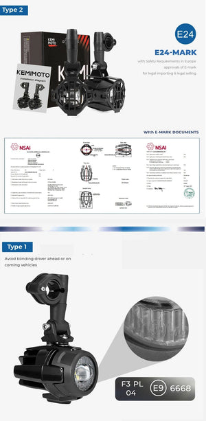 Planet Gates R1200GS 40W Motorcycle LED Fog Lights Auxiliary Assembliy For BMW R1200GS F850GS F750GS F 850GS 750GS 1250GS GS LC Adventure
