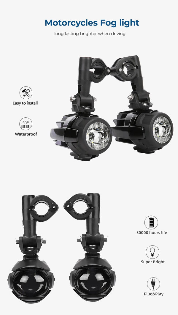 Planet Gates R1200GS 40W Motorcycle LED Fog Lights Auxiliary Assembliy For BMW R1200GS F850GS F750GS F 850GS 750GS 1250GS GS LC Adventure