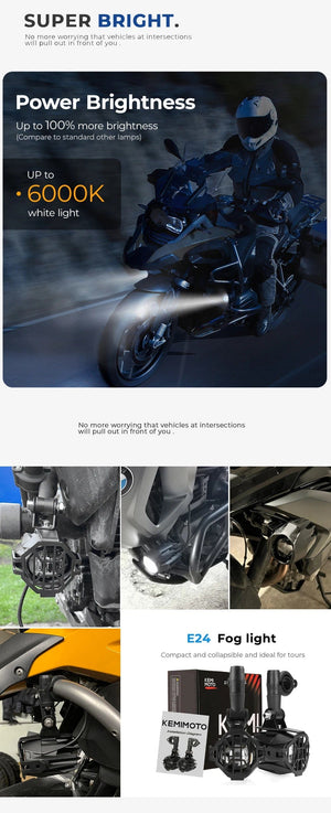 Planet Gates R1200GS 40W Motorcycle LED Fog Lights Auxiliary Assembliy For BMW R1200GS F850GS F750GS F 850GS 750GS 1250GS GS LC Adventure