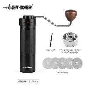 Planet Gates R3 Coffee Grinder / CHINA MHW-3BOMBER Manual Coffee Grinder Numerical External Setting Stainless Steel Conical Burr Fit Drip Coffee Espresso Barista Gifts