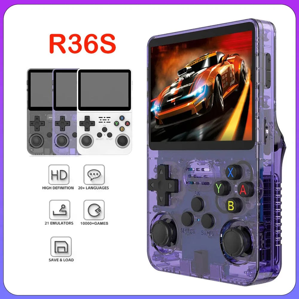 Planet Gates R36S Cool Handheld Video Game Console Open Source Linux System 3.5 Inch IPS Screen R35s Pro Portable Pocket Video Player Gift