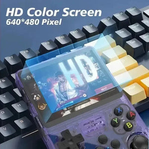 Planet Gates R36s new handheld game console open source Linux 3.5-inch IPS screen handheld 128GB video player Xmas Gift