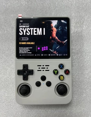 Planet Gates R36S Retro Handheld Console Linux System 3.5 Inch IPS Screen R35s Pro Portable Pocket Video Player 64GB Games