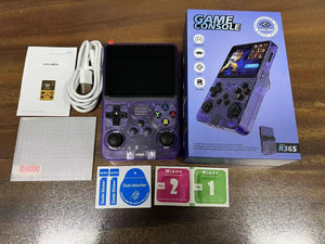 Planet Gates R36S Retro Handheld Console Linux System 3.5 Inch IPS Screen R35s Pro Portable Pocket Video Player 64GB Games