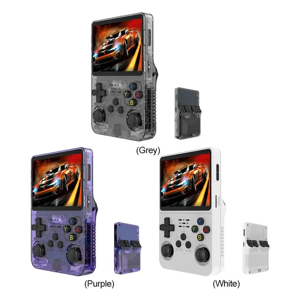 Planet Gates R36S Retro Handheld Video Game Console Linux System 3.5-inch IPS Screen Mini Portable Handheld Video Player 64GB 15000 Games