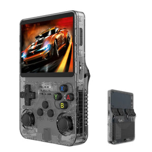 Planet Gates R36S Retro Handheld Video Game Console Linux System 3.5-inch IPS Screen Portable Handheld Video Player 64GB 15000 Games
