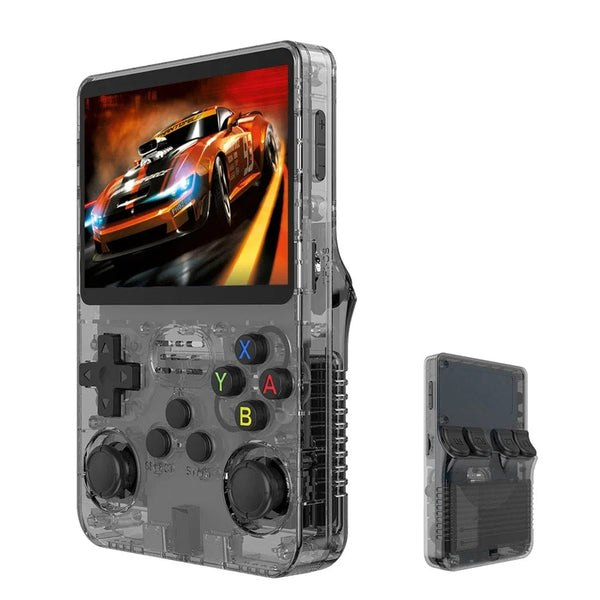 Planet Gates R36S Retro Handheld Video Game Console Linux System 3.5-inch IPS Screen Portable Handheld Video Player 64GB 15000 Games