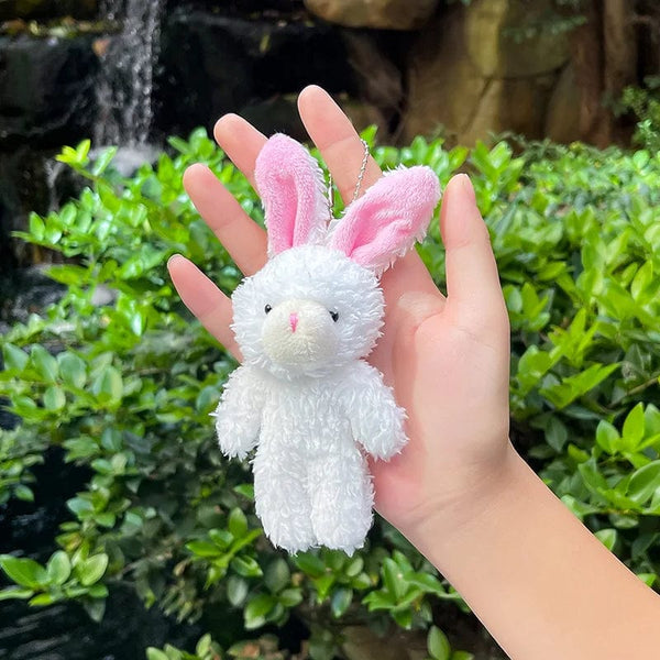 Planet Gates rabbit 12cm Cute Blush Teddy Bear Plush Toys Cartoon Rabbit Bunny Animal Plush Stuffed Dolls Keychain Pendant Girl Small Gift Wholesale