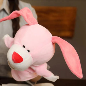 Planet Gates Rabbit / 25-27cm Stuffed Plush Animals Toys Hand Finger Story Puppet Kawaii Dolls Educational Baby Toys Lion Elephant Bunny Monkey Children GIft