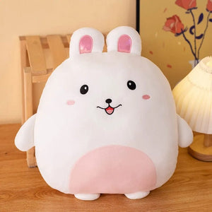 Planet Gates Rabbit / 40cm 40cm Cuddly Squishy Penguin Pig Rabbit Panda Crab Kawaii Zoo Animal Plush Pillow Soft Plushie Peluche Doll Kids Birthday Gift
