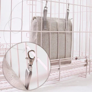 Planet Gates Rabbit Hay Feeder Bag Hanging Feeding Sacks Single Hole Solid Color for Small Animals Chinchilla Bunny