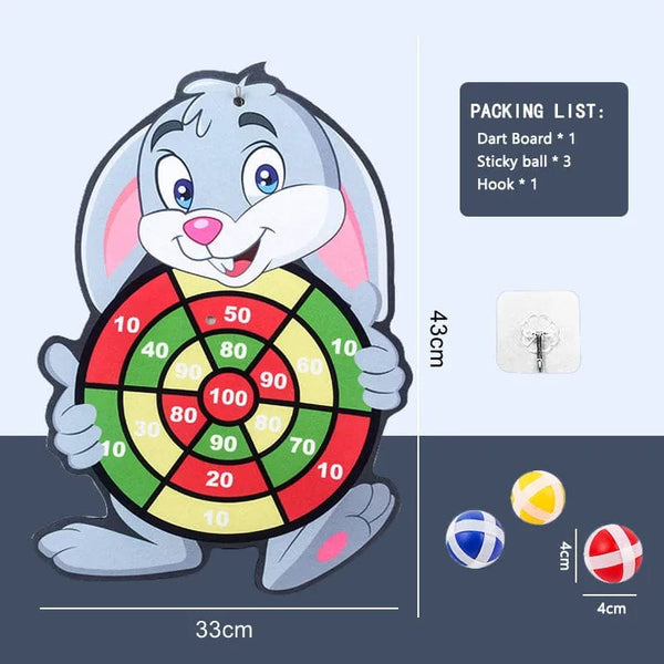 Planet Gates Rabbit Montessori Throw Sport Shooting Target Sticky Ball Dartboard Basketball Board Games Educational Children Indoor Outdoor Game Toy