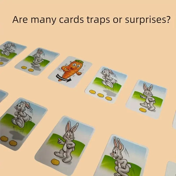 Planet Gates Rabbit Trap Carrot Rabbit Trap Table Board Defend Game Challenge Parent-Child Family Party Interactive Educational Puzzle Toy Gift