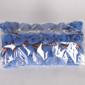 Planet Gates rabbit-white / 6pcs a pack 5/52pcs Bears Stuffed Plush Toy Mini Bear Doll Toy Keychain Bag Pendant Wedding Decoration Children Birthday Party Gifts