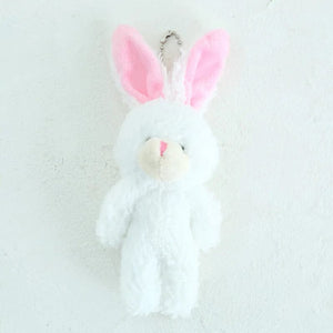 Planet Gates rabbit-white / 6pcs a pack 5/52pcs Bears Stuffed Plush Toy Mini Bear Doll Toy Keychain Bag Pendant Wedding Decoration Children Birthday Party Gifts